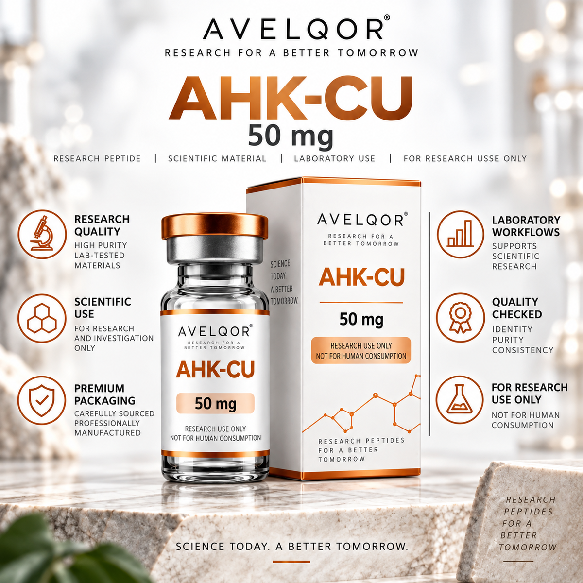 Avelqor Labs AHK-Cu 50 mg laboratory research material