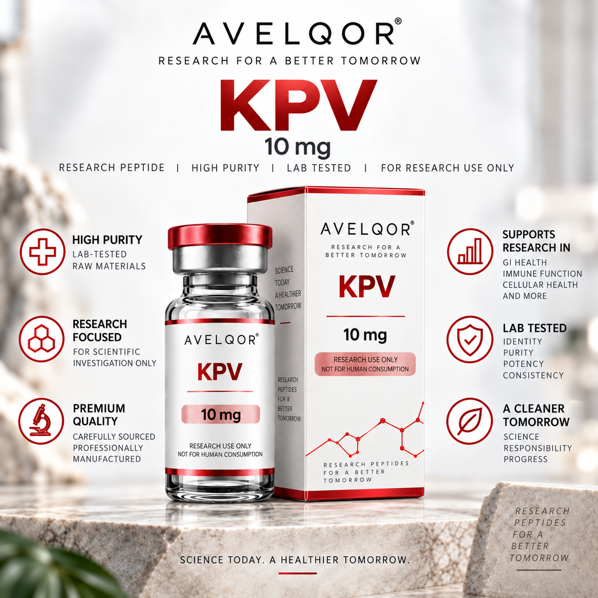 KPV 10 mg – Laboratory Research Material