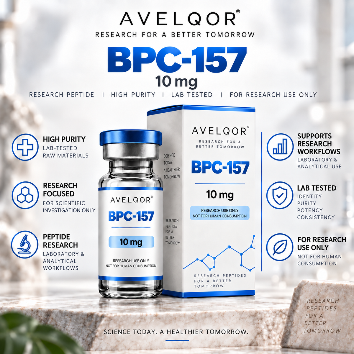 BPC-157 10 mg – Laboratory Research Material