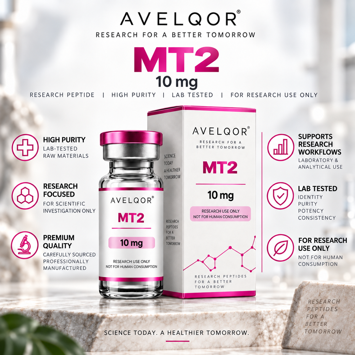 Melanotan II (MT2) 10 mg – Laboratory Research Material